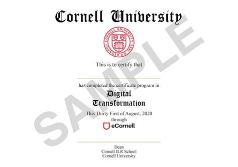 ecornell certificates.